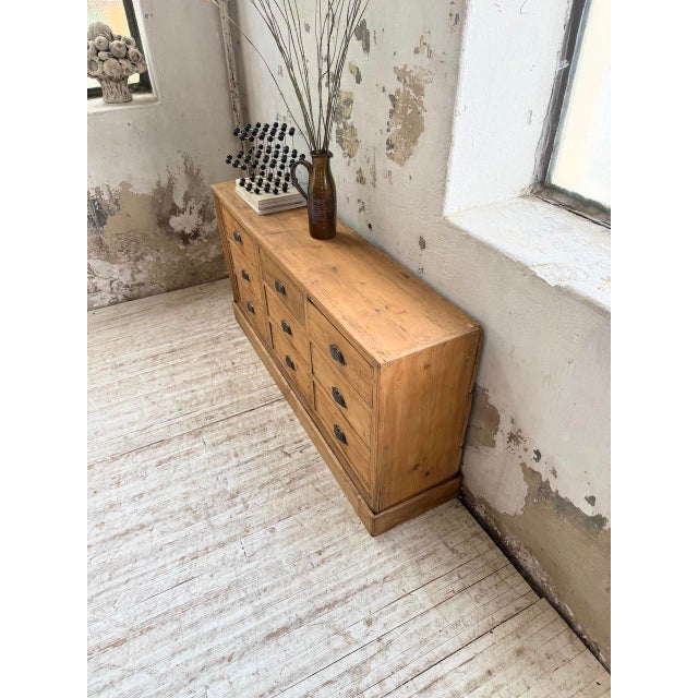 Pine Craft Cabinet with Drawers, 1950s For Sale - Image 15 of 18