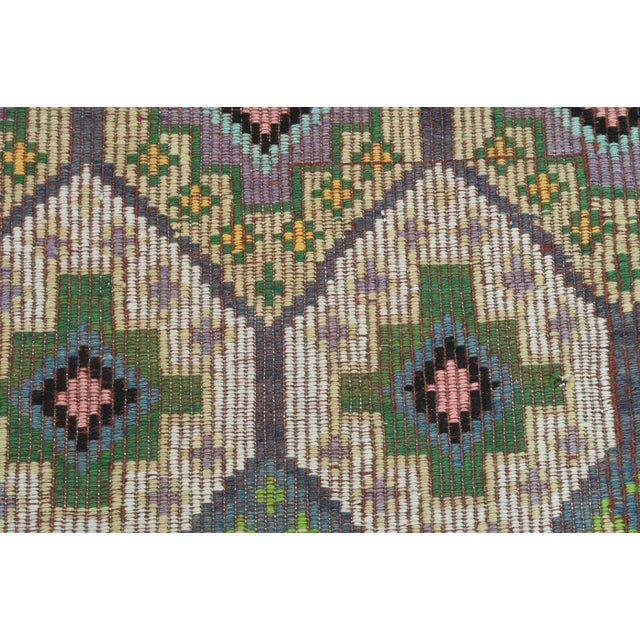 Coffee 1960's Turkish Kilim Rug - 67"x125" For Sale - Image 8 of 13
