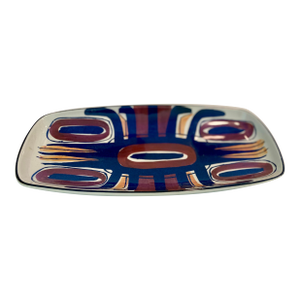 Nils Thorsson for Royal Copenhagen Denmark Footed Faience Tray