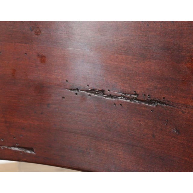 1930s 8 Regency Style English Mahogany Cloven Hoof Footed Dining Chairs For Sale - Image 9 of 10