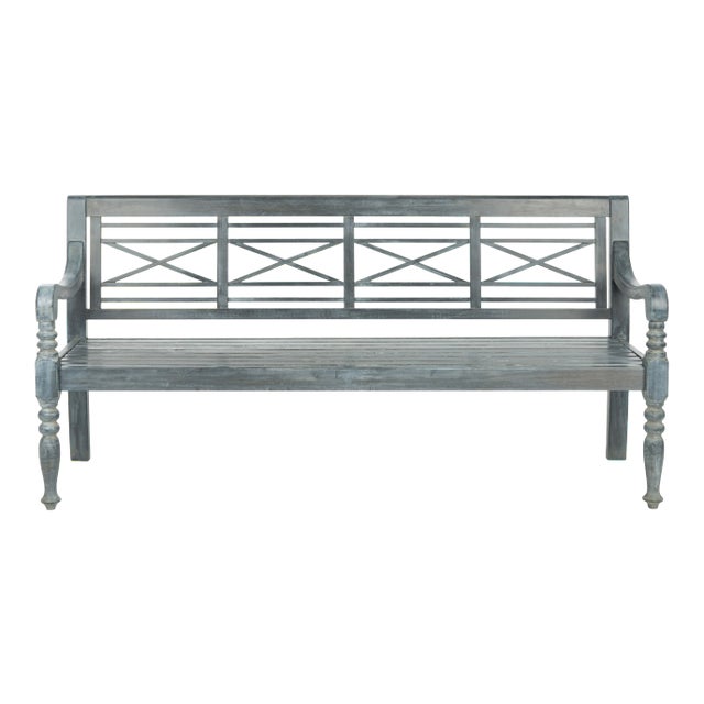 Lyndon Bench in Ash Grey For Sale
