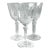 Vintage Saint Louis 'Tommy' Crystal Diamond Cut Claret Glasses: - Set of 3 For Sale
