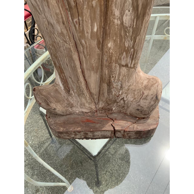 20th Century Chinoiserie Figural Wood/Plaster Carving For Sale In New York - Image 6 of 12