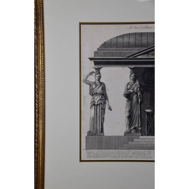 Traditional Piranesi Etching of Ancient Roman Architectural Objects, "A Sua Eccellenza", 1778 For Sale - Image 3 of 11
