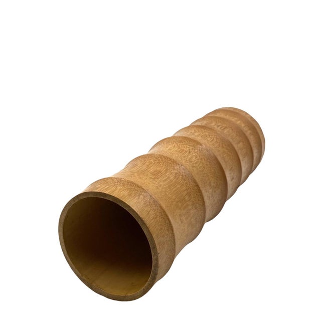 Hollywood Regency Bamboo Vase, 1970 For Sale - Image 13 of 18