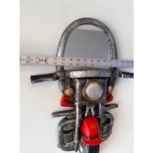Figurative Vintage Motorcycle Front End Mirror For Sale - Image 3 of 7