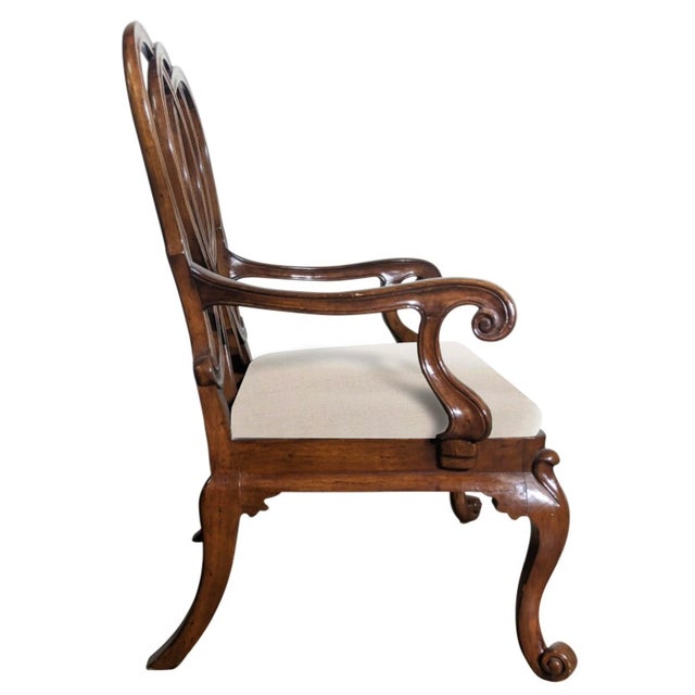 Pair of Rose Tarlow Georgina Ribbon Back Armchairs For Sale In Chicago - Image 6 of 13