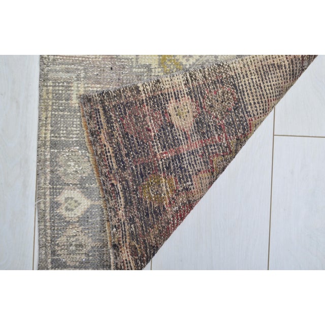 1960s Vintage Anatolian Small Carpet For Sale - Image 5 of 5