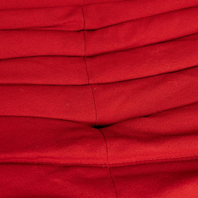 21st Century Red Togo Two Seater Sofa by Michel Ducaroy for Ligne Roset For Sale - Image 14 of 18