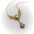 Victorian Late 19th Century Victorian 14k Gold Filigree and Old European Cut Diamond Pendant Necklace For Sale - Image 3 of 9