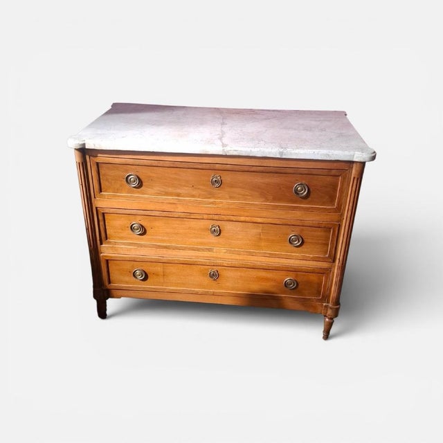 Louis XVI Chest of Drawers, 1790s For Sale - Image 10 of 10