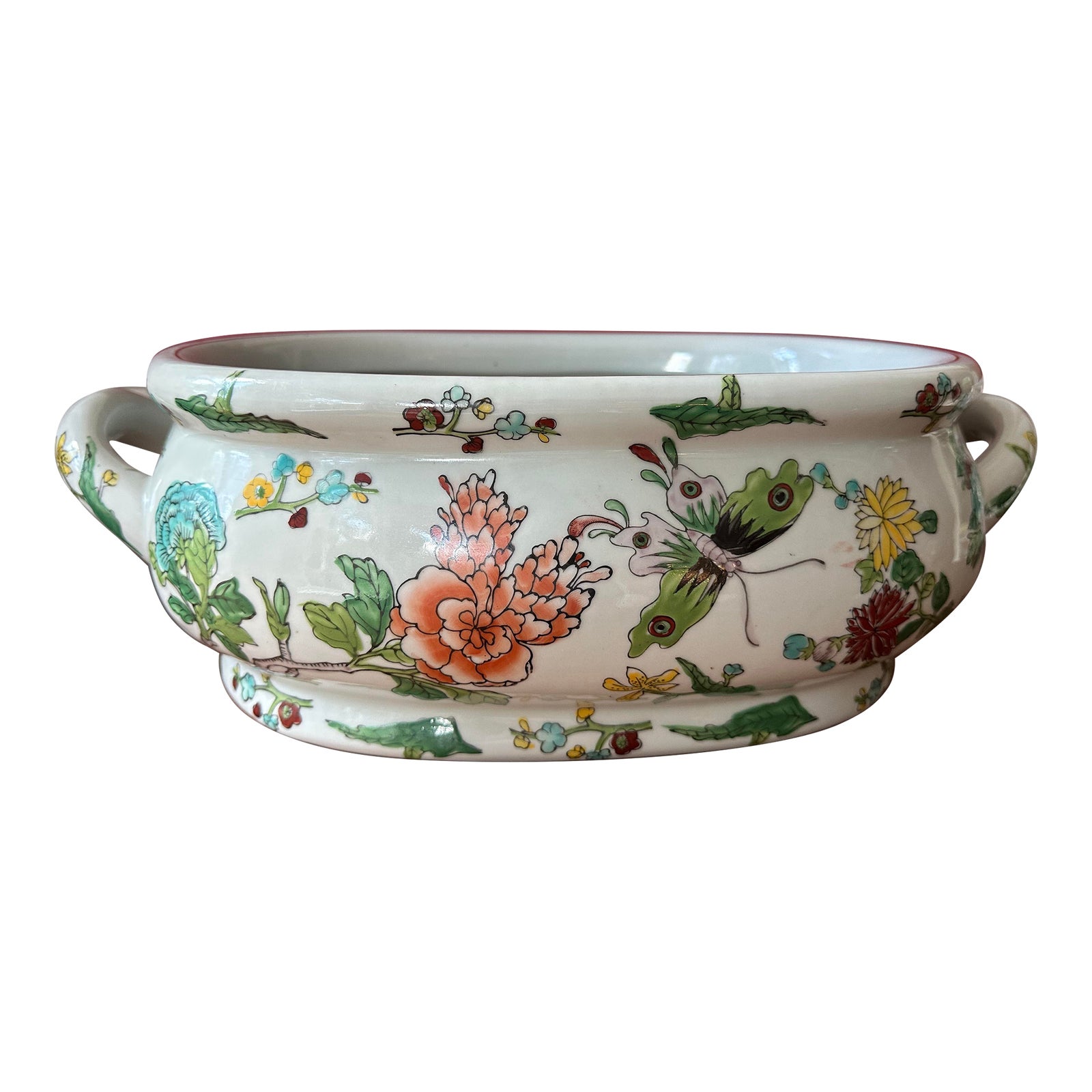 Large Chinese Porcelain Foot Bath, Jardiniere Chairish
