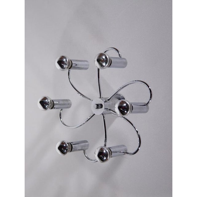 Silver Mid-Century Modern Sputnik Flush-Mounts from Cosack Leuchten, 1960, Set of 2 For Sale - Image 8 of 15