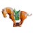 Mid 20th Century Large Tang Style Sandal Glaze Horse For Sale