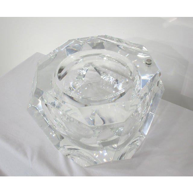Transparent Gem Lucite Ice Bucket by Alessandro Albrizzi Italy For Sale - Image 8 of 9