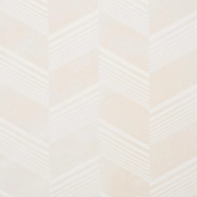 Sample - Schumacher x Victor Glemaud Jessie Cut Velvet Fabric in Ivory For Sale