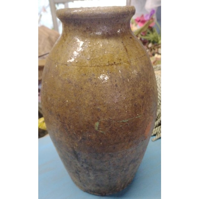 American 19th Century Georgia Alkaline Glazed Stoneware Jar – Family Esta For Sale - Image 3 of 5
