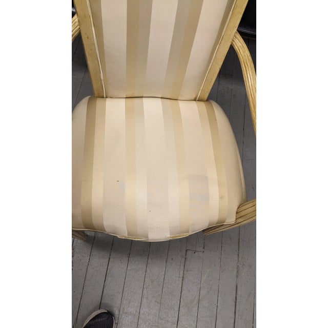 Wood Late 20th Century Century Furniture Contemporary Pickled Oak Dining Chairs Patina Finish 3812s - Set of 6 For Sale - Image 7 of 12