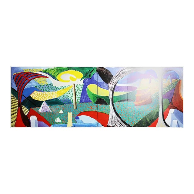 "Near Bruges" Print From David Hockney's "A Bigger Book" (2016) For Sale