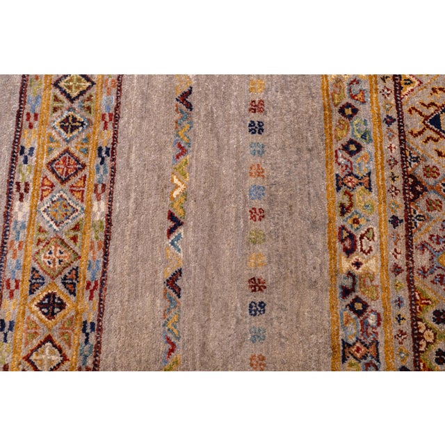 Textile Contemporary Gabbeh Rug 7'0" X 9'10'' For Sale - Image 7 of 7