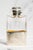 Miniature Antique Gorham Faceted Crystal Antique Sterling Silver Flask For Sale - Image 10 of 15