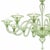 Contemporary Modern Elegant "Rigadin" Murano Glass Chandelier Elegant land linear chandelier in light green made in Murano...