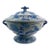 Early 19th Century Blue and White Ironstone Covered Tureen, Stoke Works (England) For Sale