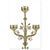 Large Religious Brass 7-Branch Candelabra For Sale - Image 4 of 8