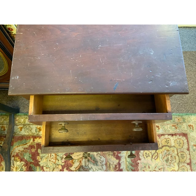 Wood 19th Century Side Table With Drawers For Sale - Image 7 of 10