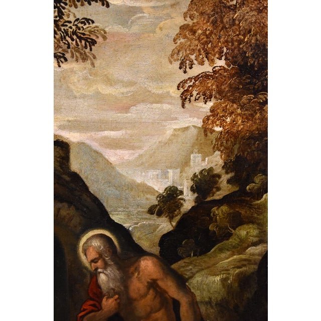 Circle of Jacopo Negretti / Palma Il Giovane, Saint Jerome Palma, 1620, Oil on Canvas, Framed For Sale - Image 6 of 17