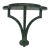 A Treffoil Shaped Wall Bracket or Shelf Handpainted in a Faux Malachite Finish For Sale
