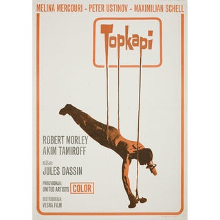 Topkapi 1964 Yugoslav B2 Film Poster For Sale