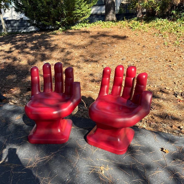 1970s Mid-Century Modern Hand Form Chair ~ a Pair For Sale - Image 5 of 9