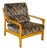 Vintage Chair in Beech and Geometric Fabric, 1970 For Sale