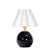 Compact yet striking, the Giorgio Mini Table Lamp is anchored by hand-blown black glass. Designed for versatility, it...