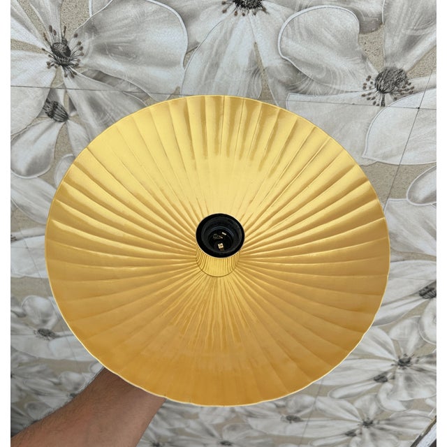 Cream Cream Color Ceiling Flush Mount Lamp For Sale - Image 8 of 10
