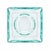 Mid-Century Modern Vintage Fontana Arte Aquamarine Crystal Glass Vide Poche Square Catchall Tray Italy Mid-Century For Sale - Image 3 of 10