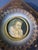 19th-century French miniature portrait of a noble lady, likely a reproduction painted in watercolor or gouache.The...
