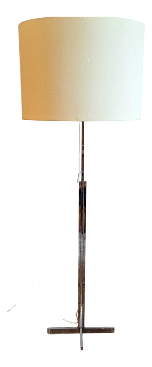 Vintage Floor Lamp with Chrome-Plated Metal Frame, 1970s