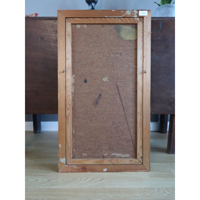 Mid-Century Modern 'Branches in a Blue Vase' Vintage Expressive Still Life Oil Painting by Swedish Artist Gunnar Johnsson (1917–2007), Framed For Sale - Image 11 of 11