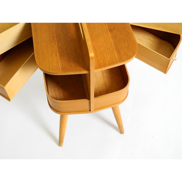 Mid-Century Modern Teak Sewing Box with Hinged Compartments, 1950s For Sale - Image 14 of 18