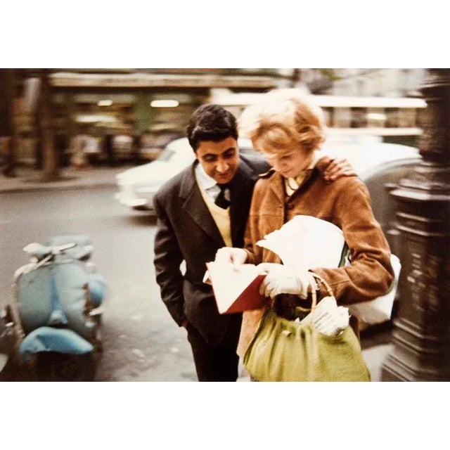 New Book A young couple reading a book together whilst standing on the Boulevard Saint-Michel. From the series Paris in...