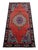 1960s 1960s Small Turkish Rug Hand Knotted Entryway Mat Bath Rug Kitchen Rug - 19'' X 41'' For Sale - Image 5 of 8