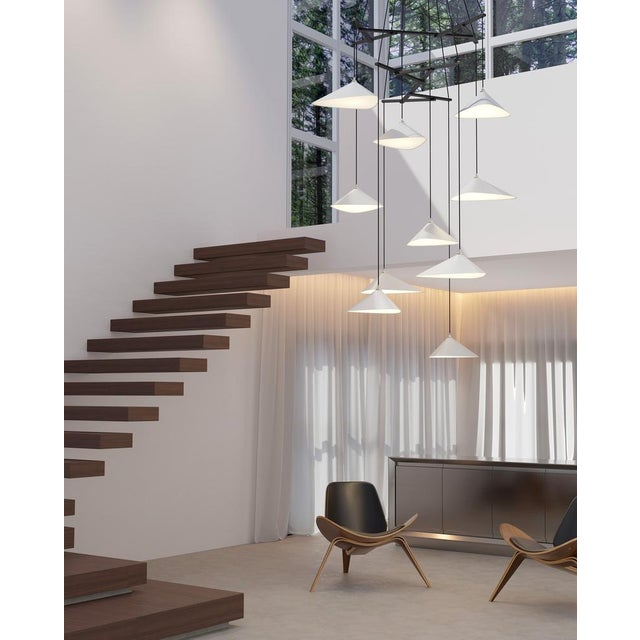 Emily V6 Group Hanging Lamp from Moss For Sale - Image 6 of 11