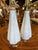 Glass Vintage Murano Style Glass Fluted Scalloped Table Lamps Metallic Veins Newly Wired - a Pair For Sale - Image 7 of 12