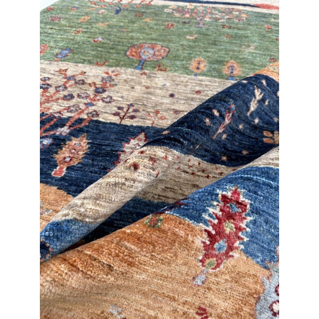Green Persian Style Gabbeh Rug, 03'08 X 04'11 For Sale - Image 12 of 12