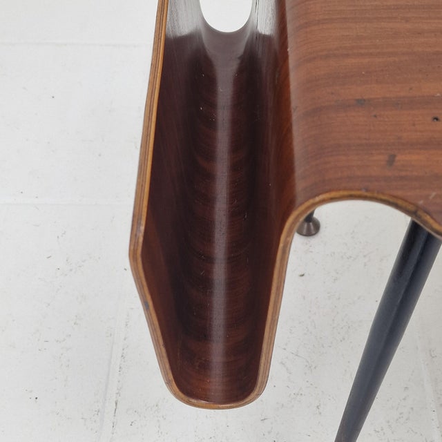 Mid-Century Modern Italian Coffee Table with Magazine Racks, 1950s For Sale - Image 10 of 18