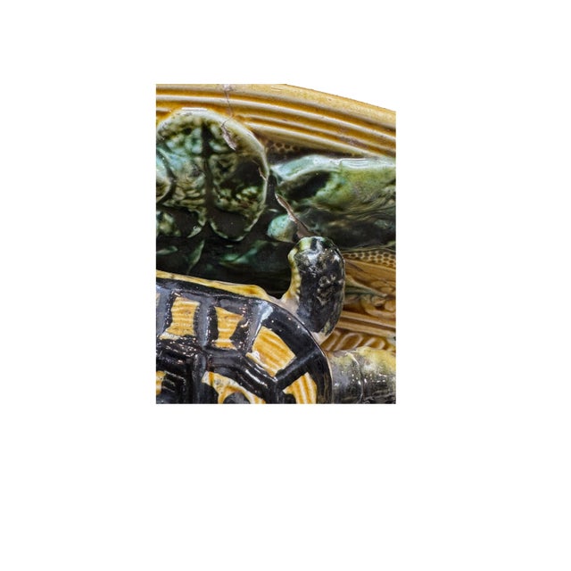 19th C. French Ceramic Palissy Plate For Sale - Image 10 of 12