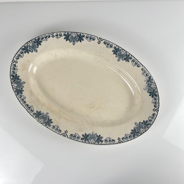 Oval Dish with Tunis Pattern by Longwy, 1890s For Sale - Image 14 of 14