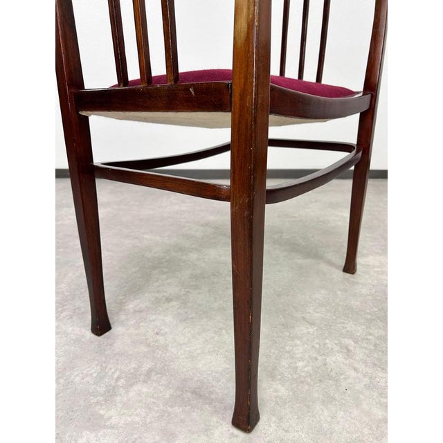 Wood Vienna Secession Bench by Otto Wagner for Thonet, 1890s For Sale - Image 7 of 10